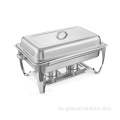 Chafing Dishes aus Edelstahl mit strapazierfähigem Rahmen